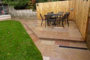 View 1 from project Sandstone Patio For Small Garden