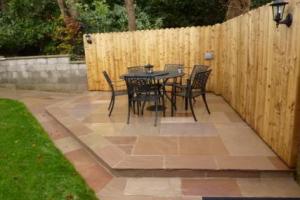View 2 from project Sandstone Patio For Small Garden
