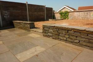 View 2 from project Sandstone Patio In Ballincollig, Co. Cork